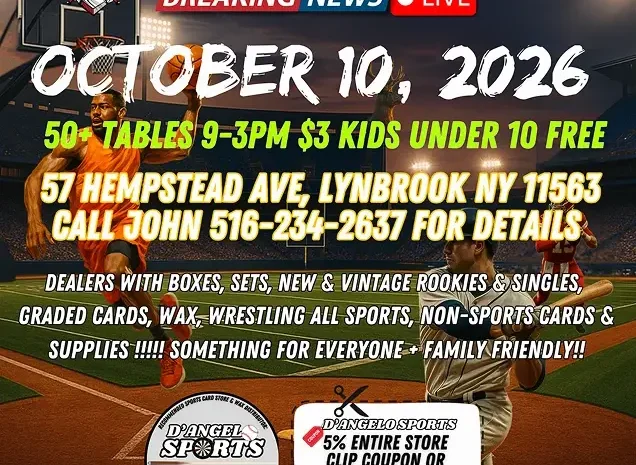 Lynbrook Sports Card Show: Presented by Behind the Diamond Cards