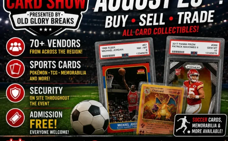 ESSEX COUNTY AUGUST 29TH SPORTS AND TCG SHOW