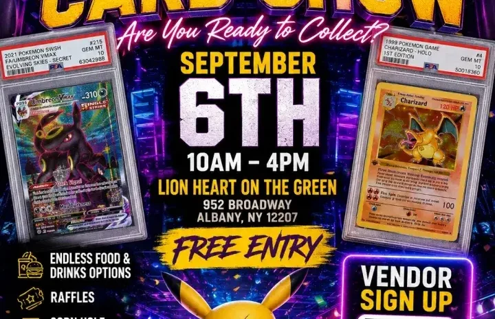 Collector card show lion heart on the green Albany ny